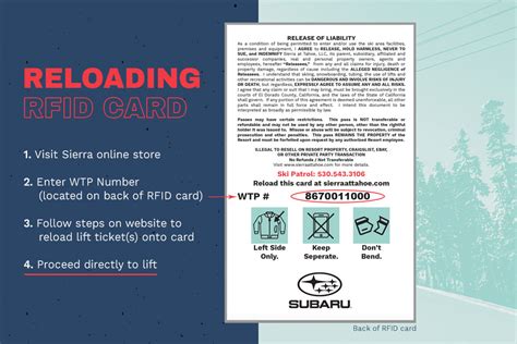 lift ticket rfid card|rfid card reloading fee.